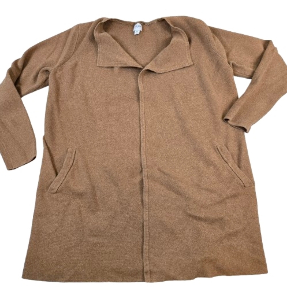 J. Crew Open Front Longline Cardigan Medium